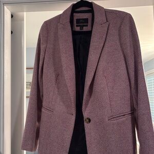 J. Crew Mauve Herringbone Blazer